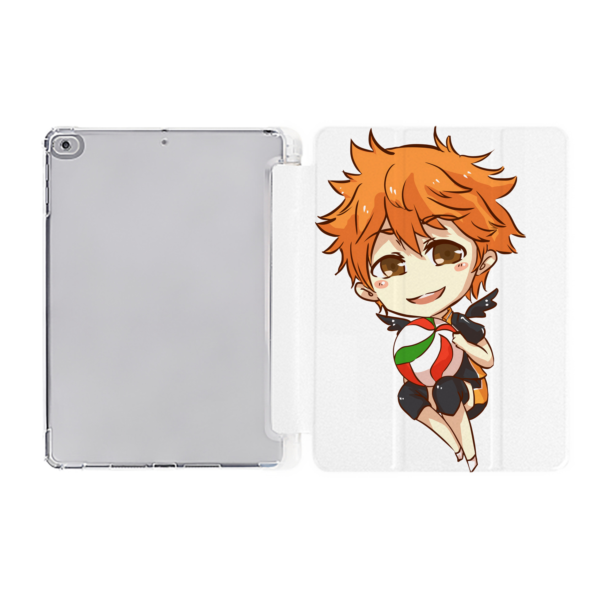 （画像用） ハイキュー!! Haikyu!! IPad ケース ペン収納付き 三つ折りスタンド PUレザー×シリコン 対応機種9.5/10.5/10.9インチ